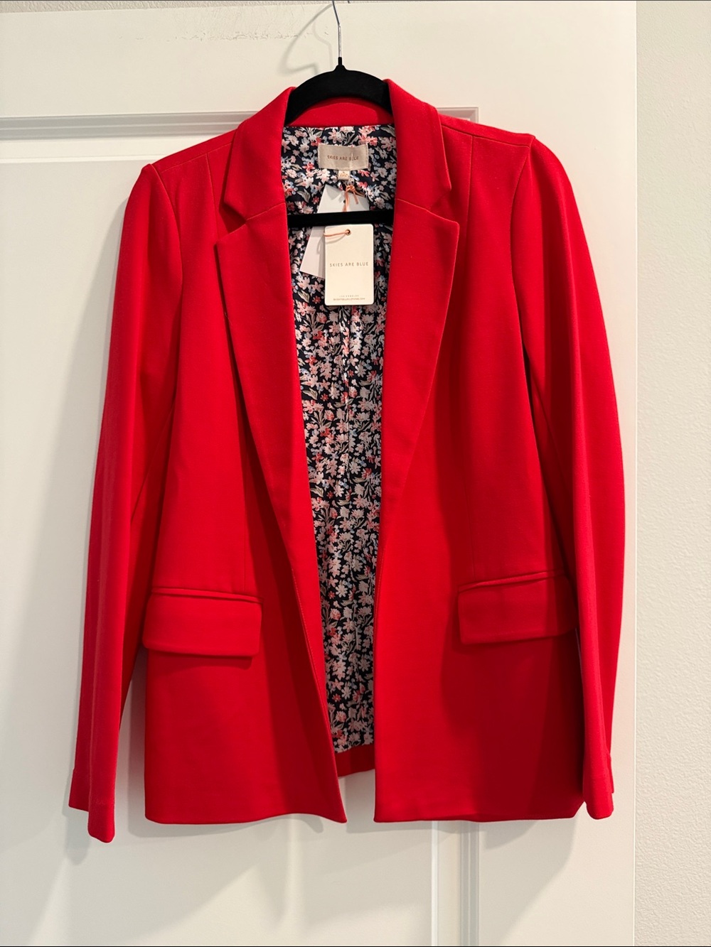 NWT Skies Are Blue Red Tailored Blazer s. S